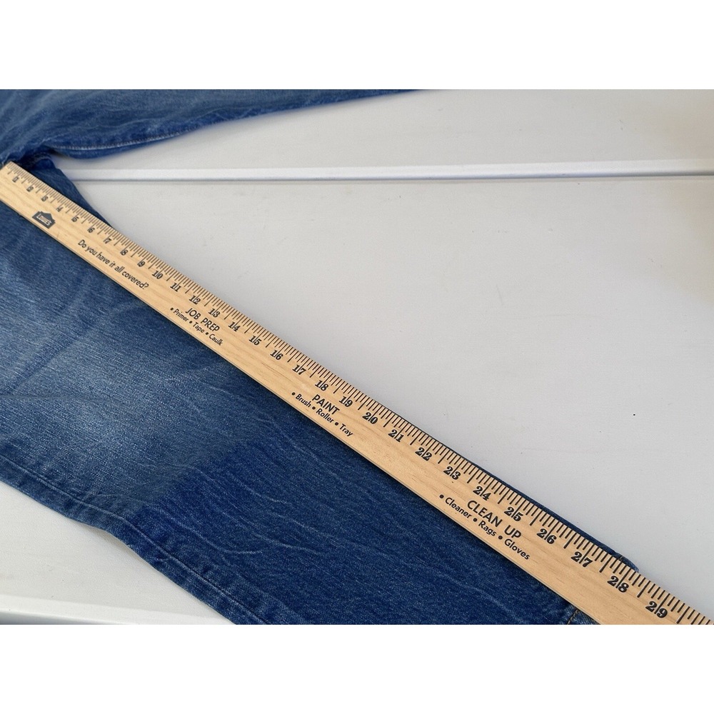 Levis 501T Jeans Blue Button Fly True 30x28‎ Modern Big - Pre Shrunk Extra Slim - Picture 6 of 11